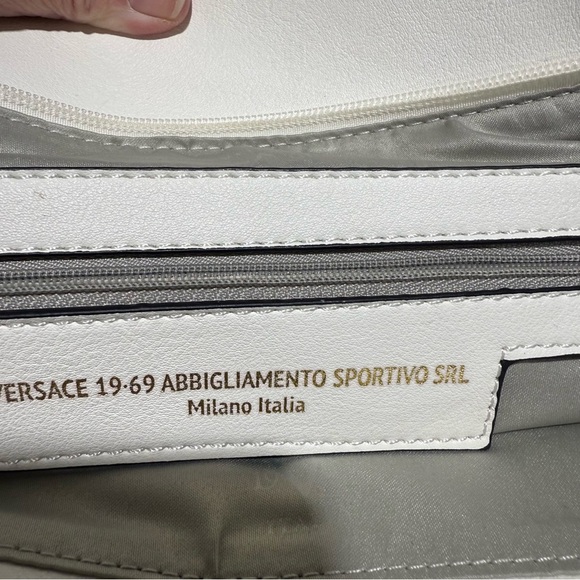 Versace 19.69 Italia White Quilted Handbag - Picture 12 of 14